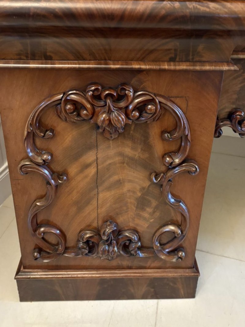 Outstanding Quality Antique Victorian Carved Mahogany Mirror Back Sideboard